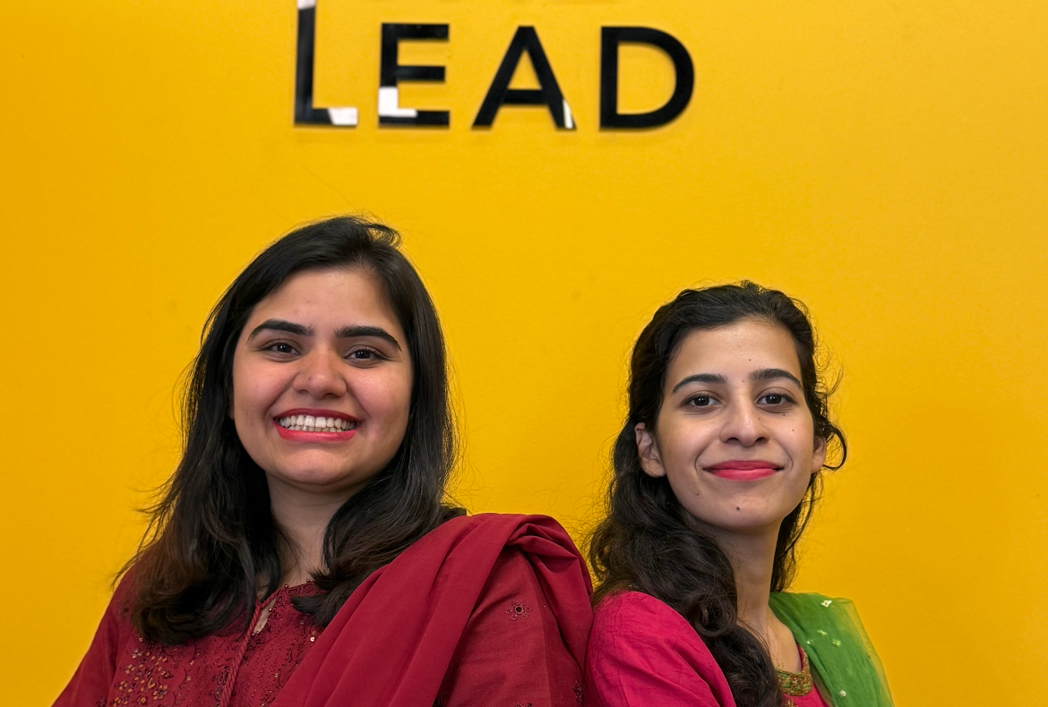 Shadiyana founders Neelam Shoaib and Izzah Zaman celebrating the $800K pre-seed funding announcement.